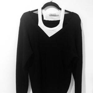 T by Alexander Wang Bi-Layer Sweater